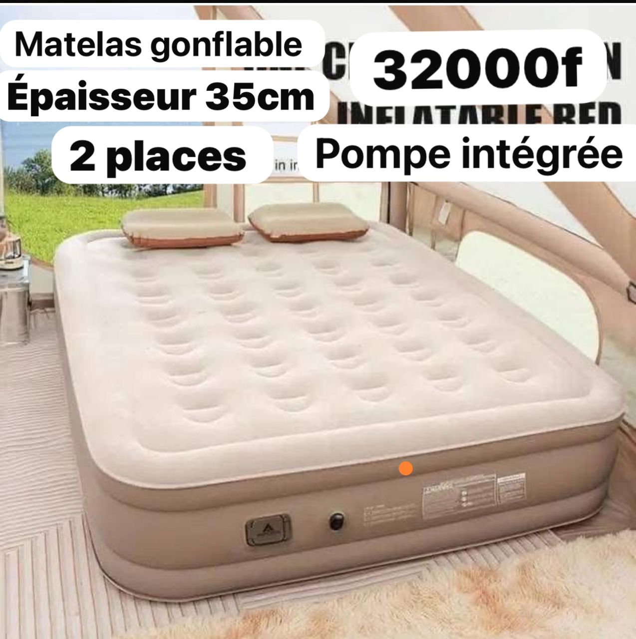 Matelas gonflable épaisseur 35 cm